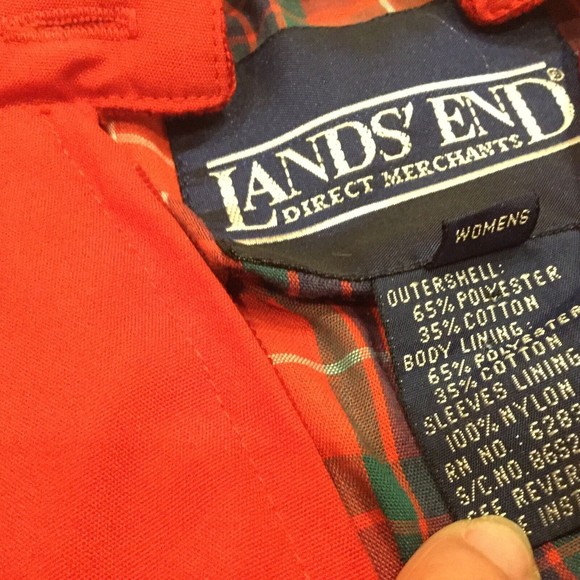 Lands' End Direct Merchants Women's Red Jacket Medium - Picture 6 of 8